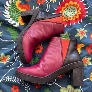 Art company fez 40 euro Red Ankle Boots